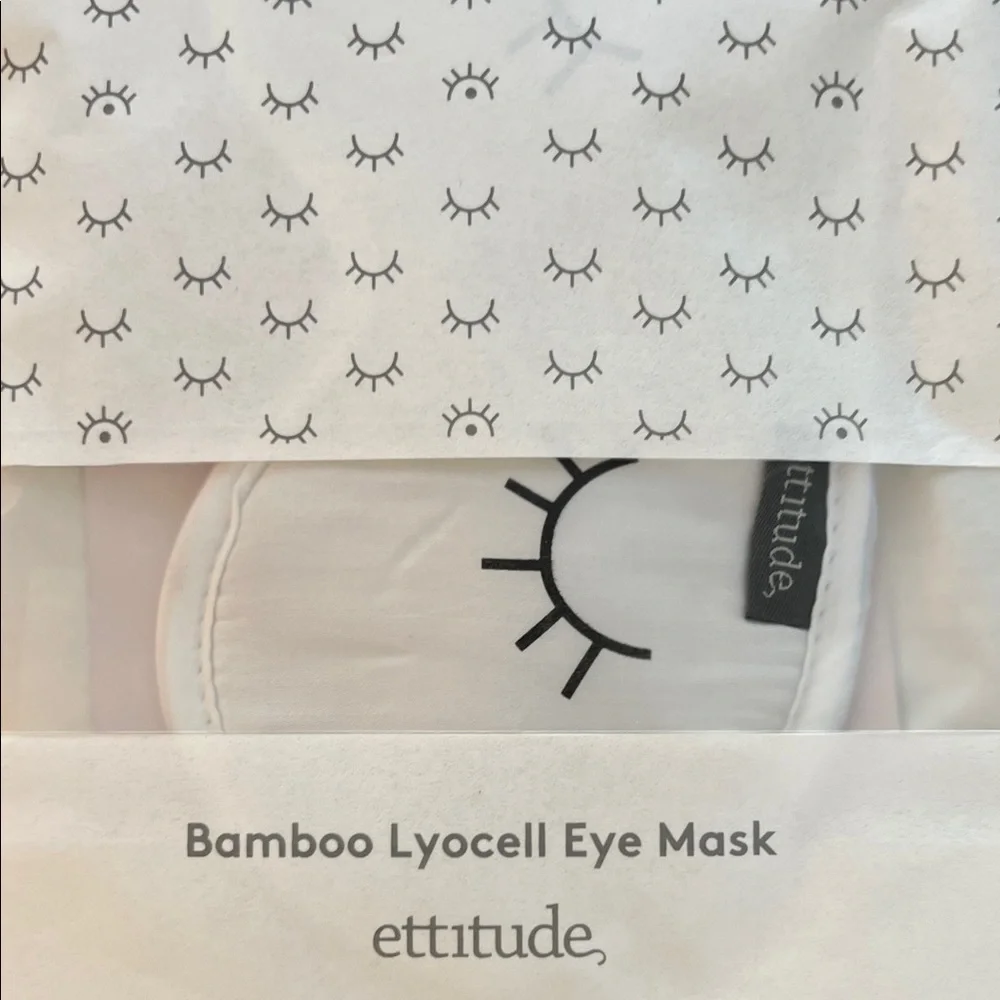 Ettitude Bamboo Lyocell Eye Mask in White - Picture 5 of 5